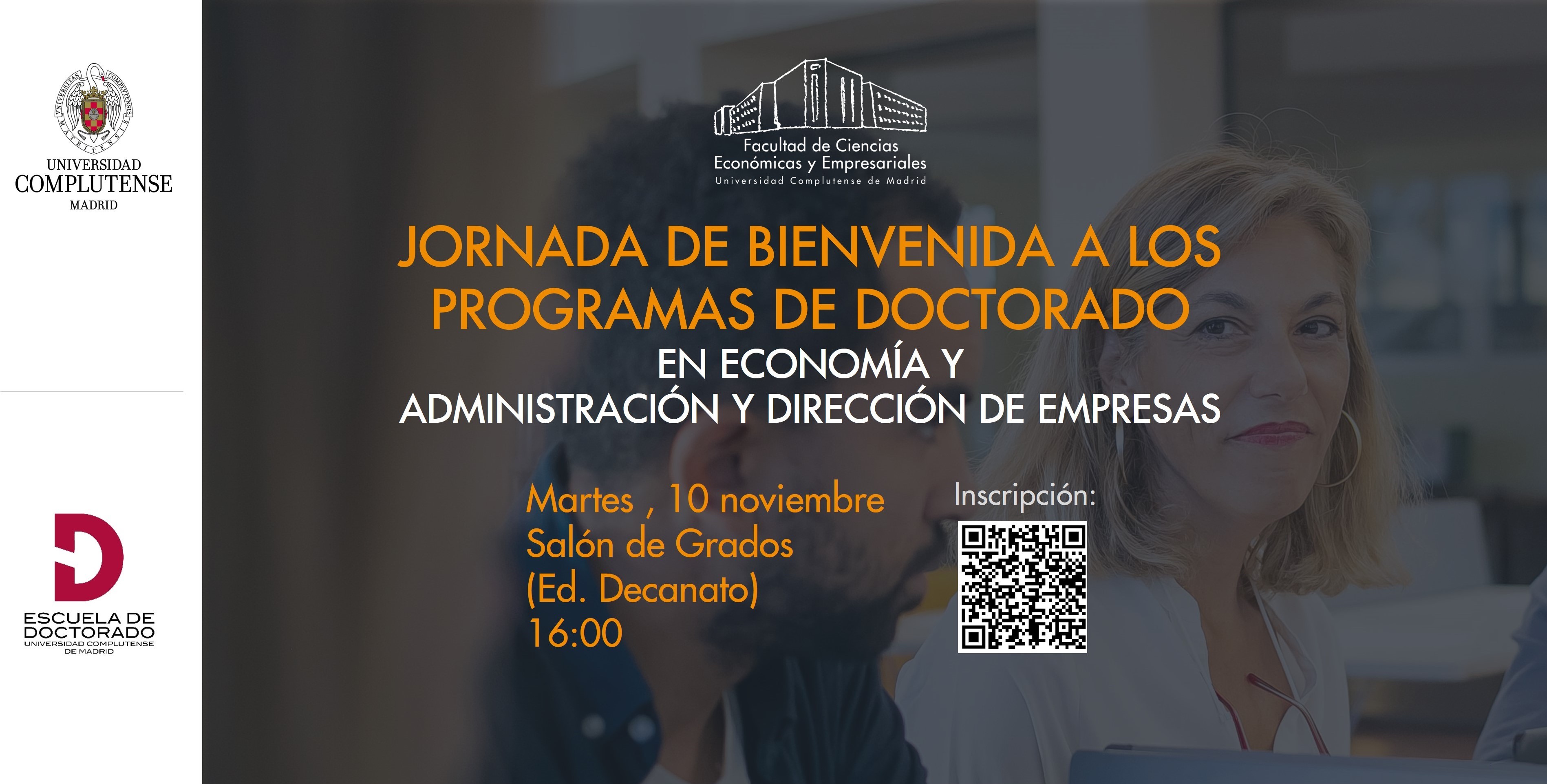 Sesión de bienvenda al programa de Doctorado en Economía y ADE